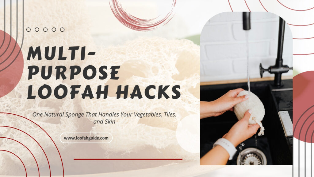 Multi-Purpose Loofah Hacks: One Natural Sponge That Handles Your Vegetables, Tiles, and Skin 2 Loofah Guide Multi-Purpose Loofah Hacks: Vegetables, Tiles and Skin | 2026 | LoofahGuide